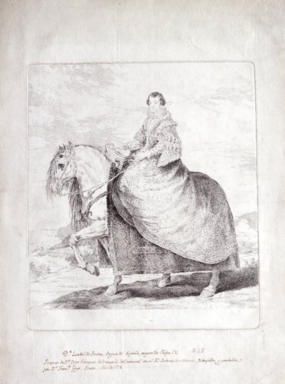 Isabel de Borbon, Queen of Spain, on Horseback by Diego Velázquez